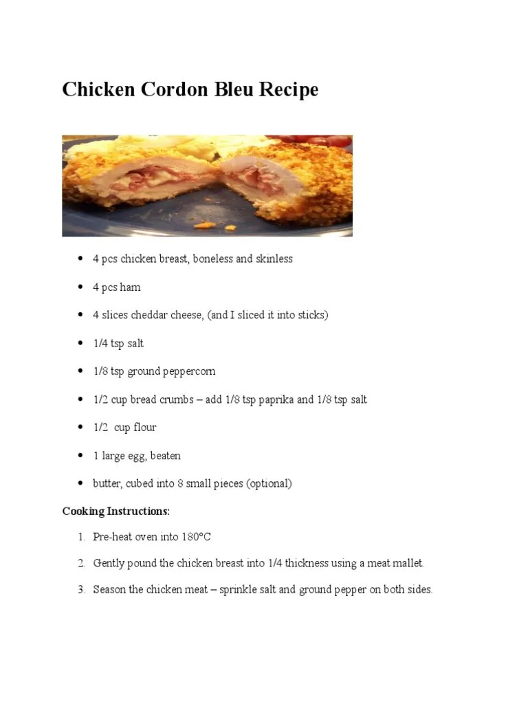 This lightened version of chicken cordon bleu remains tres délicieuse despite a modest amount of butter. Chicken Cordon Bleu Recipe