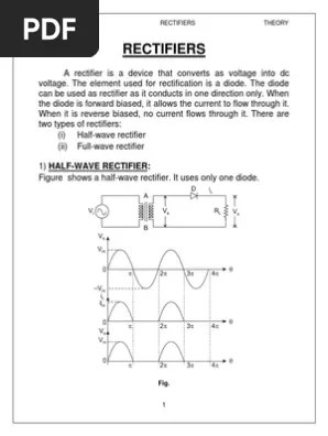 Theory Rectifier Diode