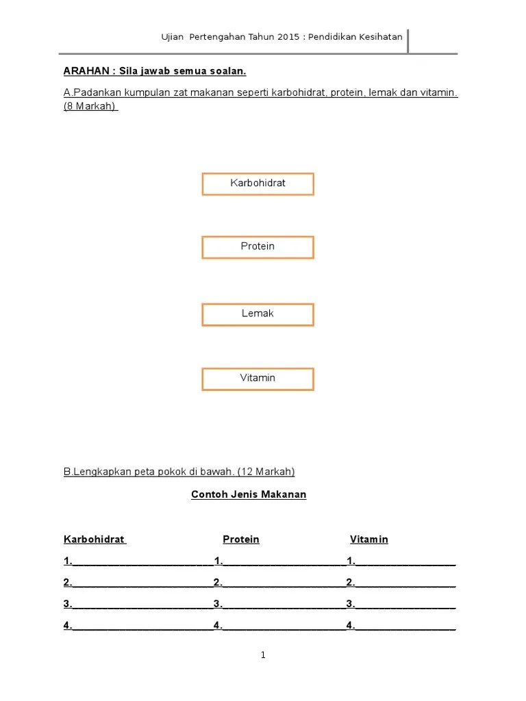 Download soalan peperiksaan bagi tahun 3 kssr untuk subjek pendidikan jasmani tahun 3 di link dibawah. Soalan Pendidikan Kesihatan Tahun 3 Pdf