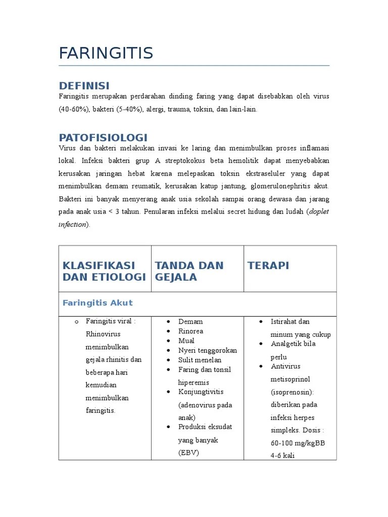 Faringitis | PDF