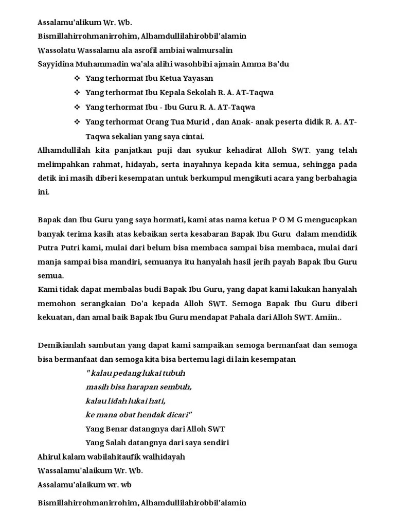 pidato tentang anak sholeh dan sholeha, teks pildacil lucu, pidato anak soleh harapan ibu bapa, teks pildacil tentang sholat, contoh naskah pidato islam untuk anak, teks ceramah anak singkat, teks pildacil tentang menuntut ilmu, teks pidato anak mensyukuri nikmat allah. Pidato Tk At Taqwa Pdf