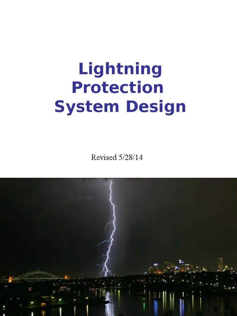 Lightning Protection System Design: Revised 5/28/14 | PDF ...