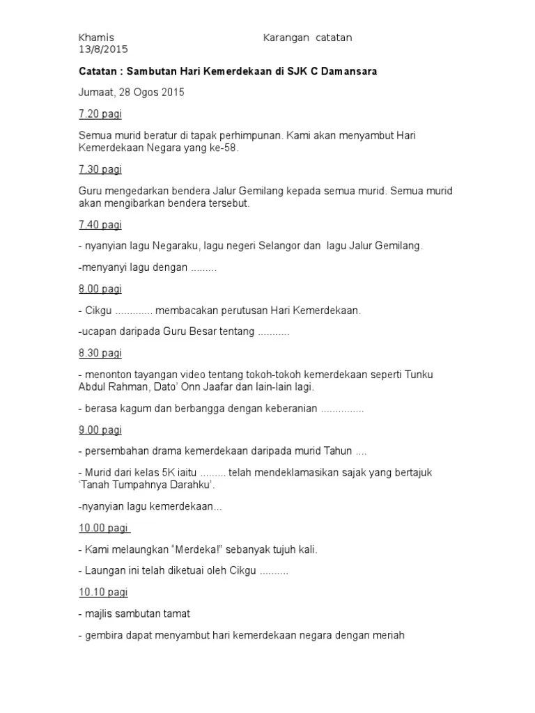 Semoga tetap tangguh dan terus . Catatan Hari Kemerdekaan Pdf