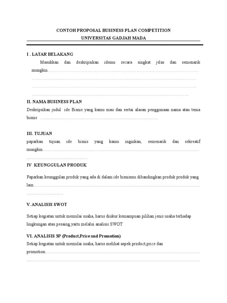 Cara membuat proposal bisnis plan · 1. Contoh Proposal Bisnis Plan Pdf
