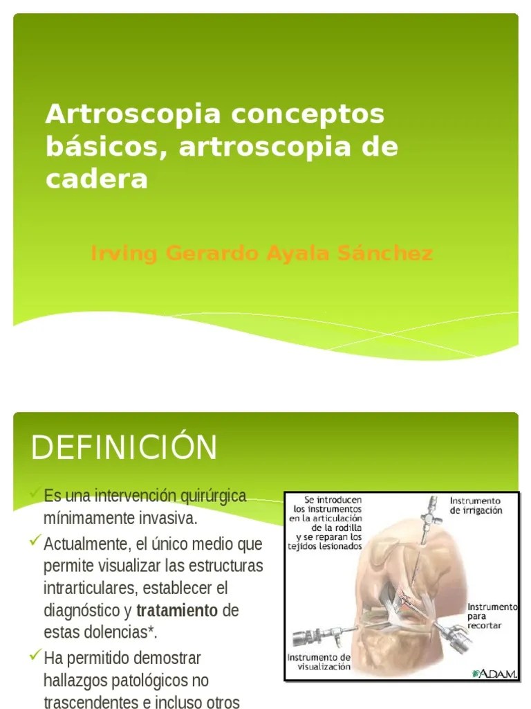 Artroscopía De Cadera | PDF | Rodilla | Cadera