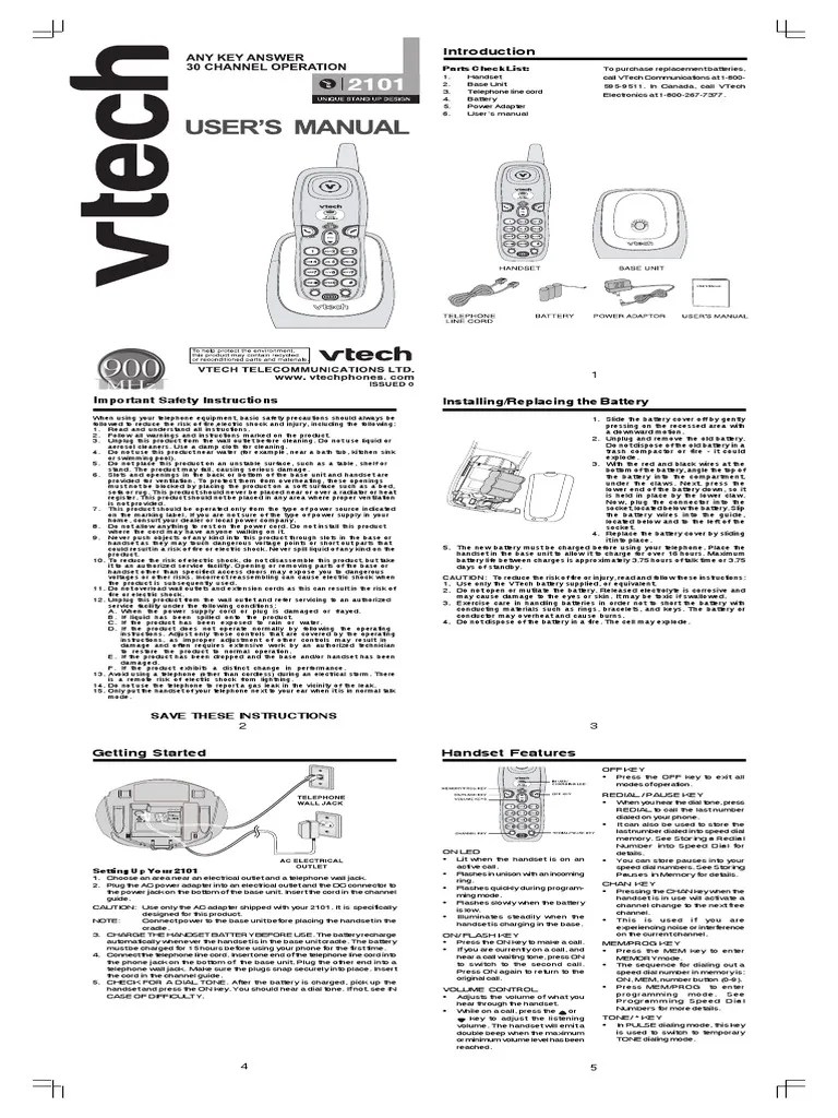 Vtech Phone Manual