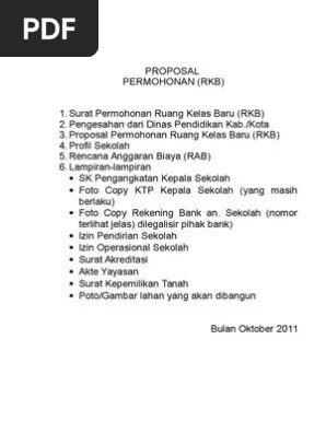 Kepala dinas pendidikan pemuda dan olah raga. Contoh Proposal Rkb Bansos Gubernur Ma Pdf