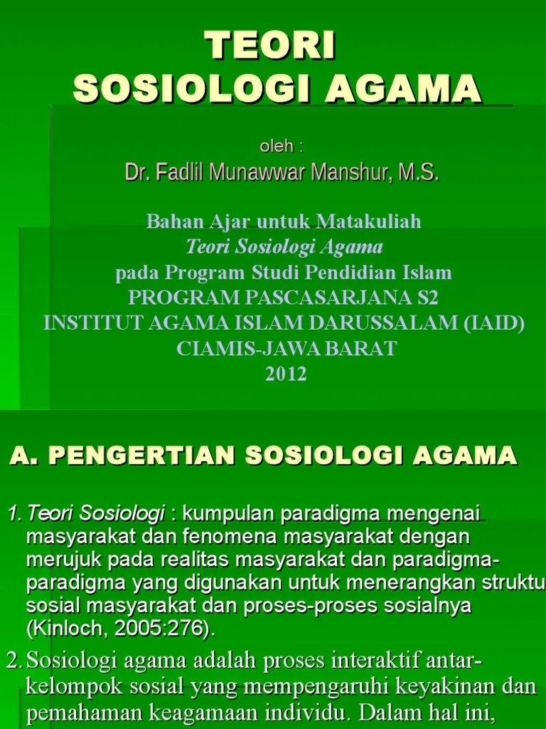 Pengertian Teori Sosiologi – Python