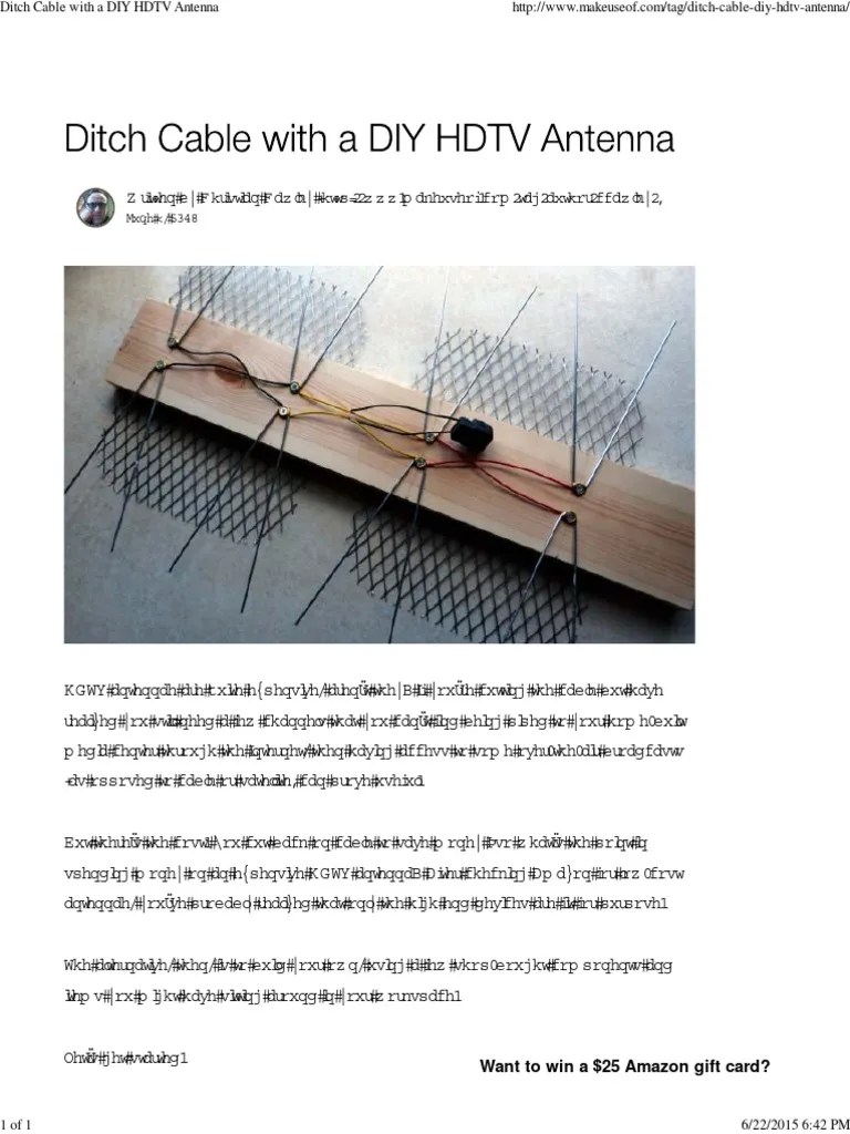 Build Your Own Hdtv Antenna Guide Pdf Technology Engineering