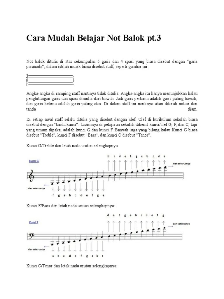 Belajar Not Balok | PDF