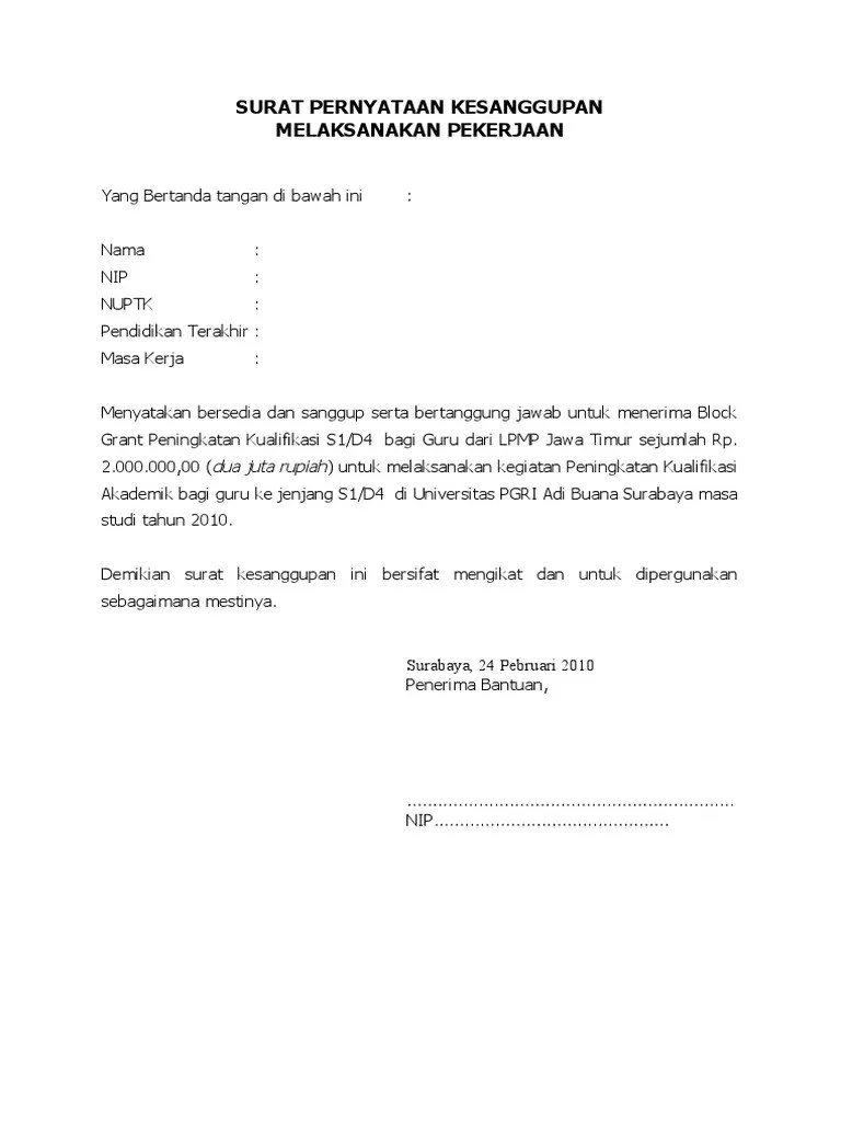 Contoh Surat Pernyataan Jenis Fungsi Dan Strukturnya Lengkap Inspiring Id 