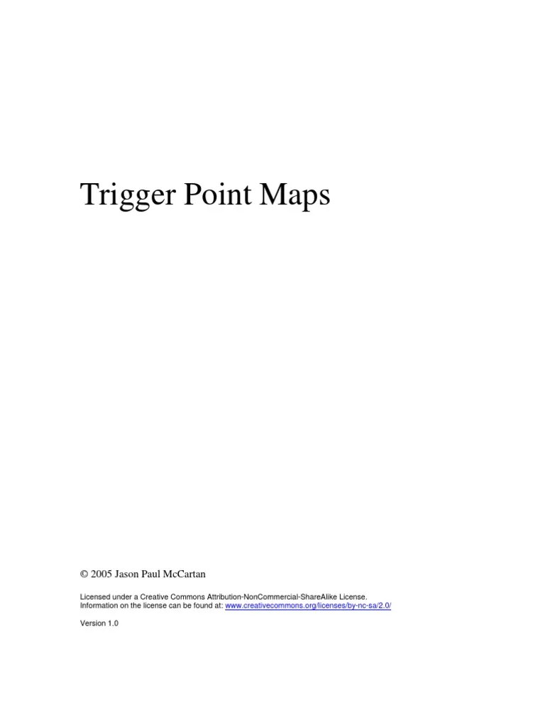 Trigger Point Maps | PDF | Foot | Myofascial Trigger Point