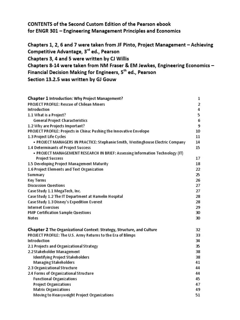 Engineering Management Internal Rate Of Return Depreciation