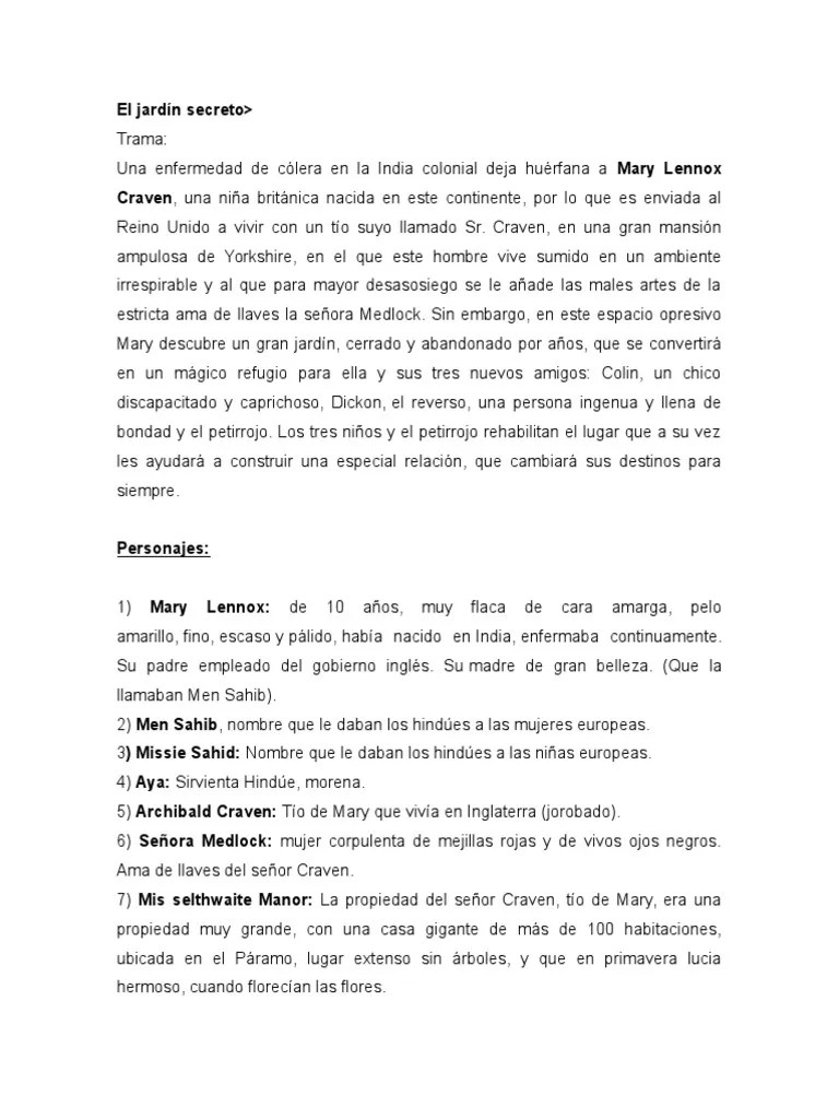 Resumen por capitulos de el jardin secreto descripción del libro el jardín secreto. El Jardin Secreto Libro Cuantas Paginas Tiene | Libro Gratis