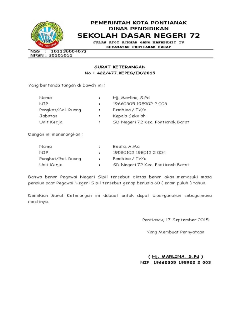 Contoh surat pensiun dini dari perusahaan. Contoh Surat Pengajuan Pensiun Dini Karyawan Swasta ...