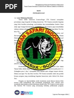 Marketing Communication Taman Safari Indonesia 2014 | PDF