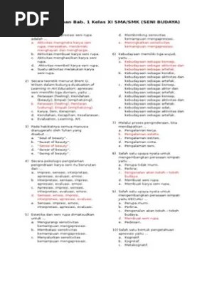 Maka kali ini penulis hadirkan pertunjukkan musik barat part 2 yang dirangkum dalam materi seni budaya kelas 11 bab 9 part 2. Soal Dan Jawaban Seni Budaya Bab I Pdf