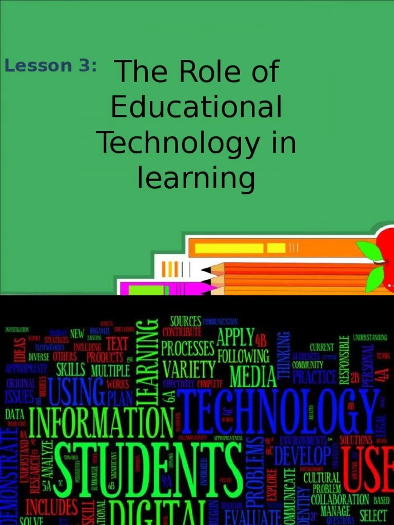 Roles Of Educational Technology In Learning | PDF | Constructivism ...