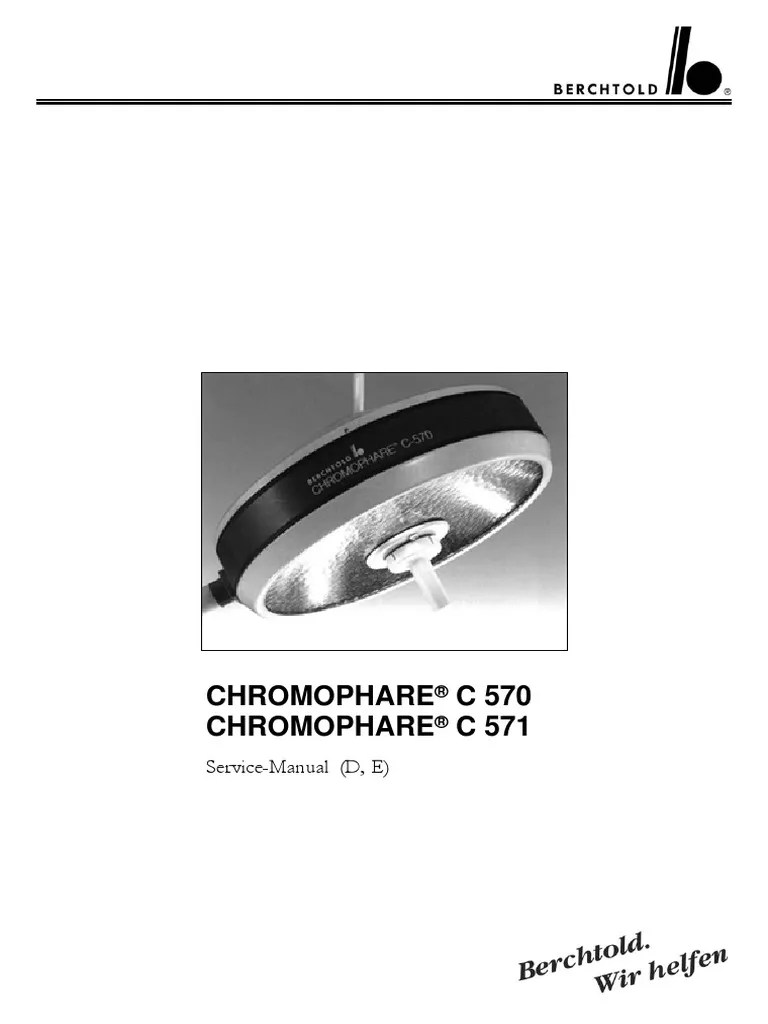 Berchtold Chromophare C570 571 Service Manual