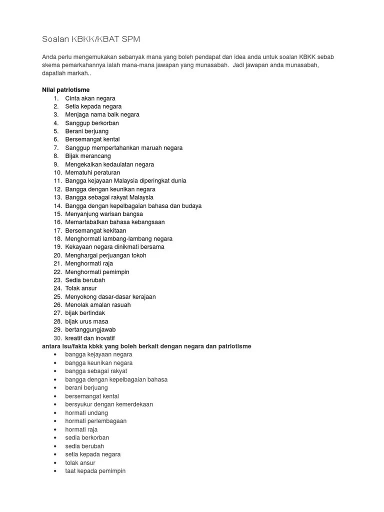 Contoh soalan kbat sejarah kertas 3 bab 9 tingkatan 4 resepi book f. Nota Kbat Sejarah Spm Pdf