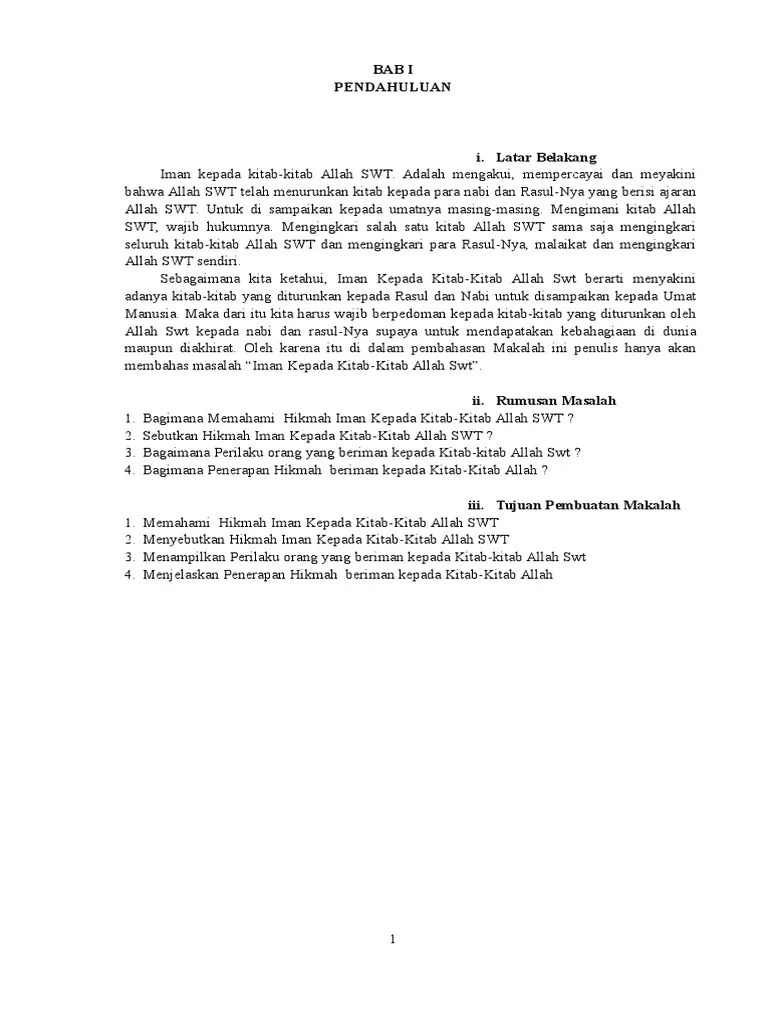 Sebutkan 3 Hikmah Beriman Kepada Kitab Allah - Coba Sebutkan