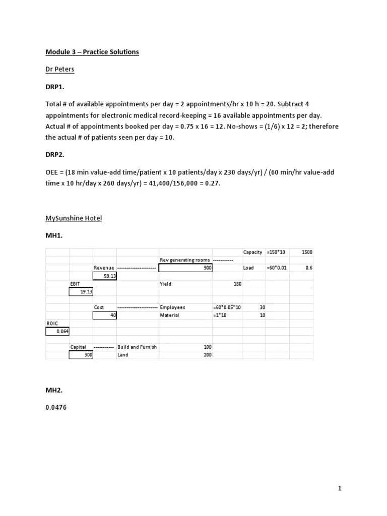 Module 3 Practice Solutions | PDF | Technology & Engineering