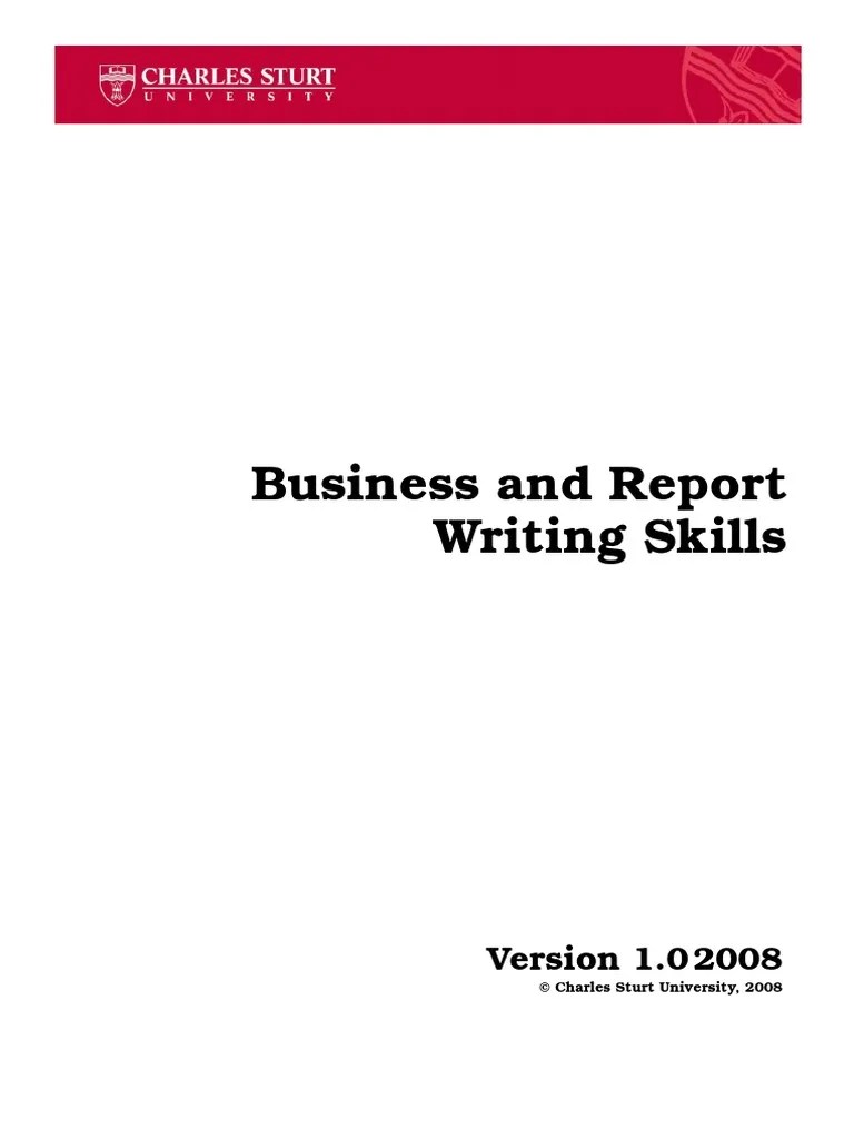 Business Report Writing Skills | PDF | Sentence (Linguistics) | Linguistics