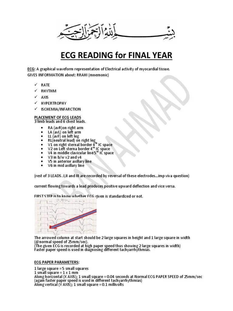ECG & Arrhythmias | PDF | Electrocardiography | Cardiac Arrhythmia