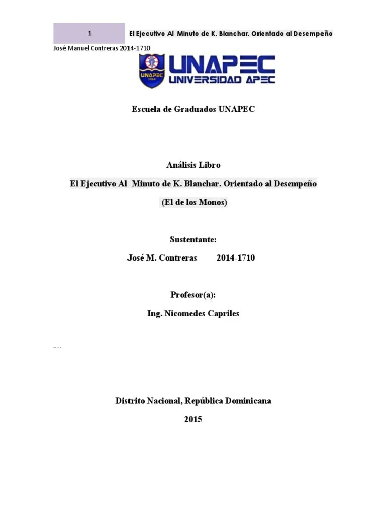 Resumen El Ejecutivo Al Minuto | PDF | Toma De Decisiones | Liderazgo