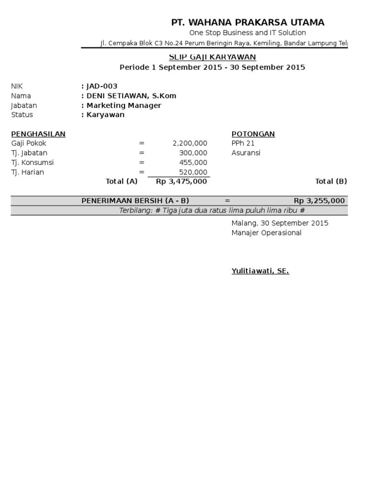 May 04, 2019 · contoh surat keterangan slip gaji … Contoh Slip Gaji Karyawan Excel