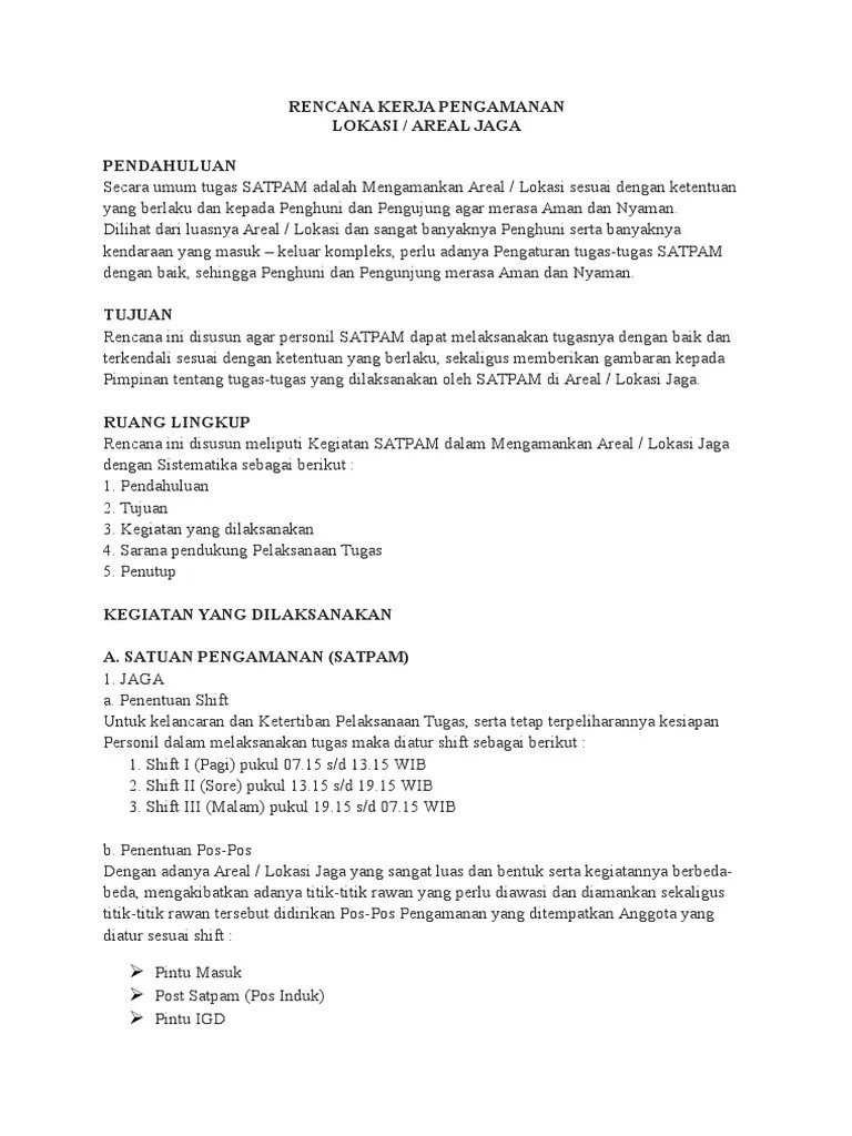 Laporan bulanan hrd ini dalam bentuk . Contoh Laporan Jurnal Satpam Revisi Id