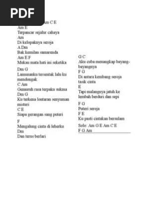 Koleksi kod guitar melayu chord gitar. Kord Gitar Amy Search Seroja Pdf