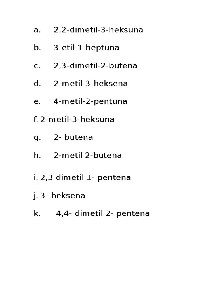 Soal Alkena Alkuna | PDF
