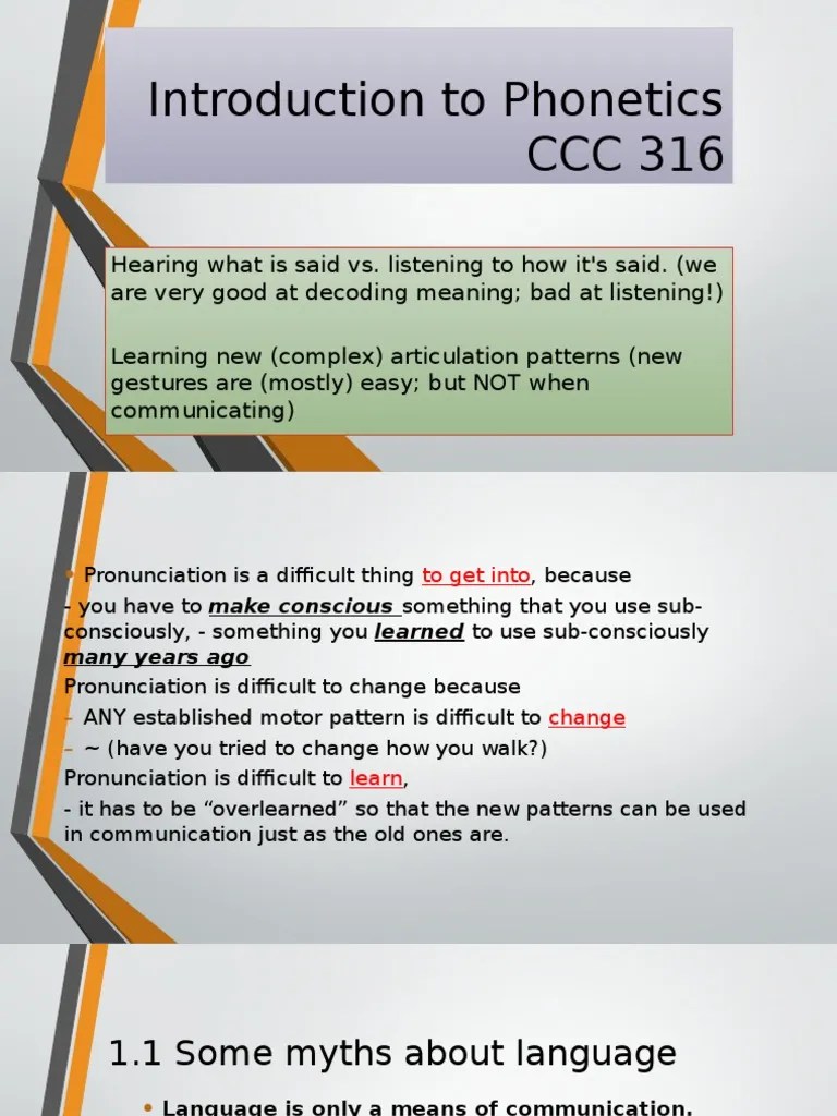 Phonetics Introduction | PDF | Speech | Phonetics