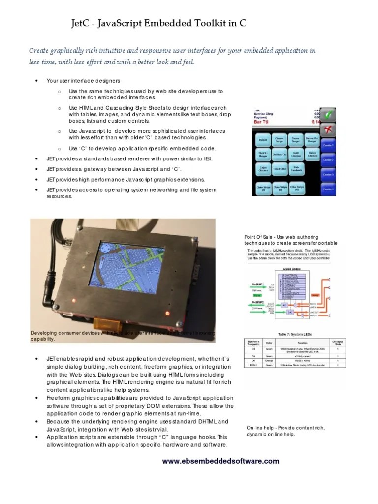 Javascript Embedded Toolkit | PDF | Java Script | Application Software
