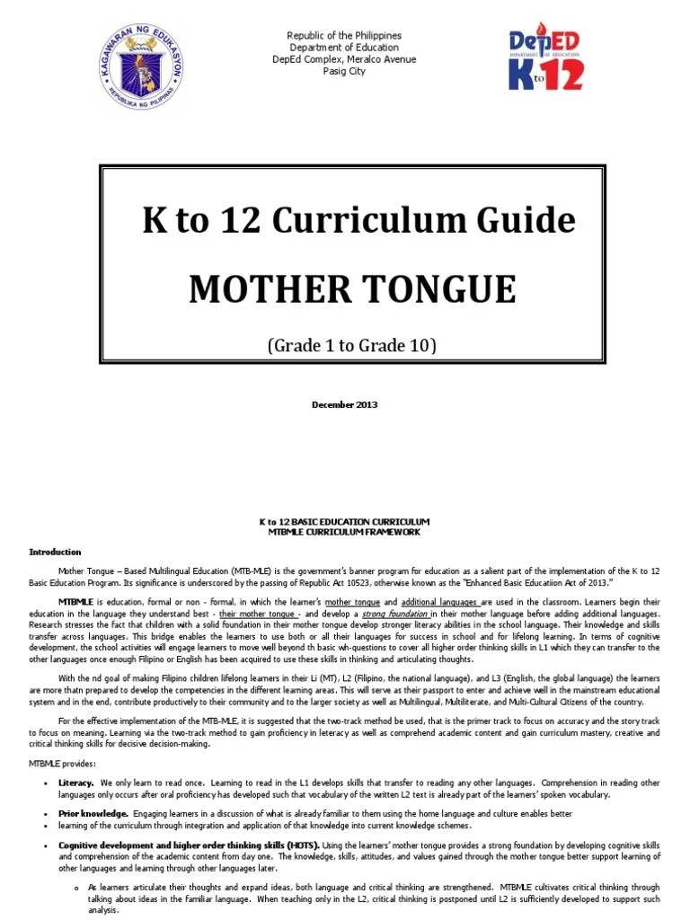 final mother tongue grades 1 3 01212014edited 02242015 second