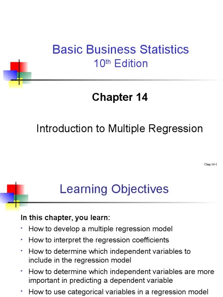 Multiple Regression | PDF | Errors And Residuals | Coefficient Of ...