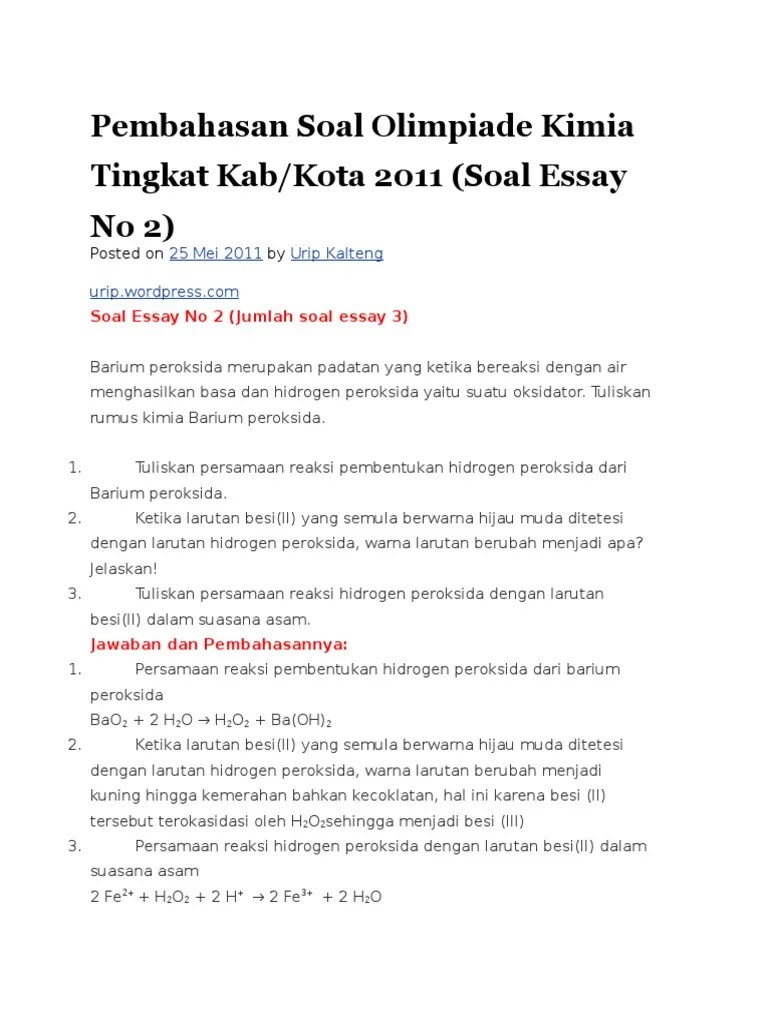 14.11.2021 · english language essay marking scheme, punjabi essay on junk food good topics for critical thinking essay, caa nrc essay pembahasan essay osk kimia 2018. Soal Osk Kimia 2011 Beserta Penjelasannya