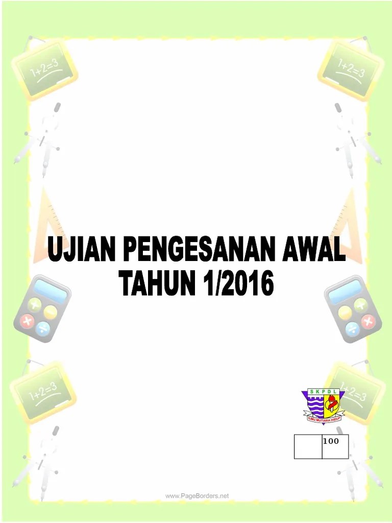 Sjkc pemulihan matematik 数学辅导 ujian worksheet . Ujian Diagnostik Thn 1 Pdf