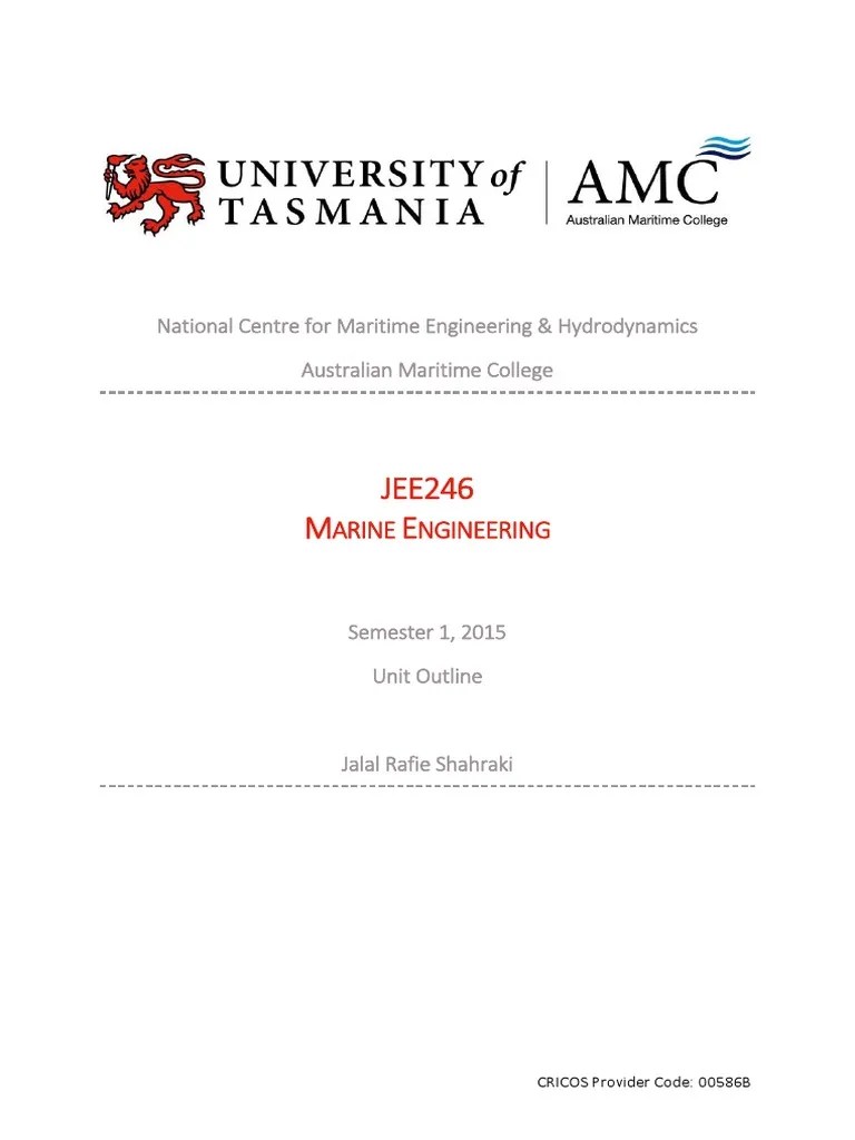 Jee246 Marine Engineering 2015 Plagiarism Academic