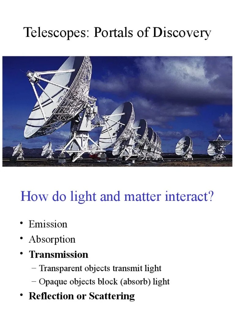 Light &small Telescopes - Student | PDF | Telescope | Angular Resolution