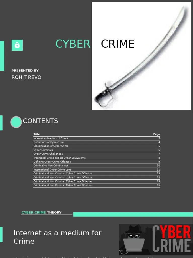 Concept Of Cyber Crime And Classification Of Cyber Crime According To Criminal And Non Criminal ...