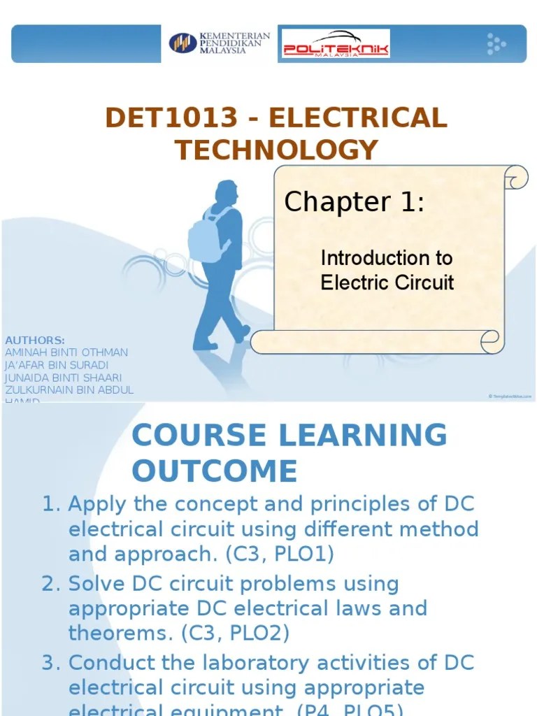 Electrical Technology Topic 1 Sem 1 Politeknik | PDF | Series And ...