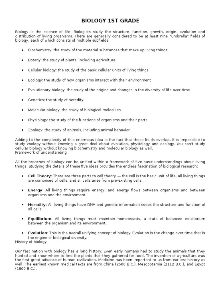 Biology Science Of Life | PDF | Biology | Life