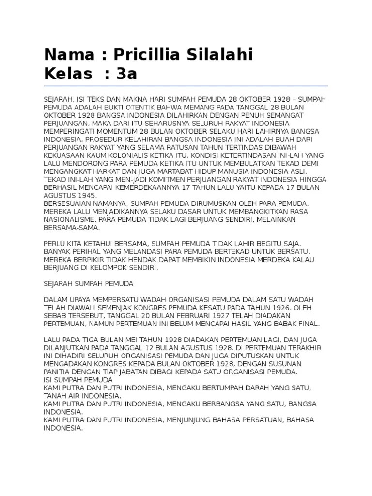Tugas Sumpah Pemuda | PDF