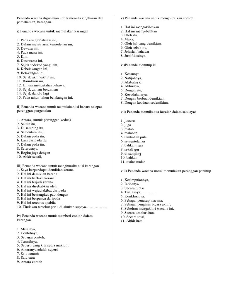Furthermore, in addition, not only this, apart from that, besides,. Penanda Wacana Pdf