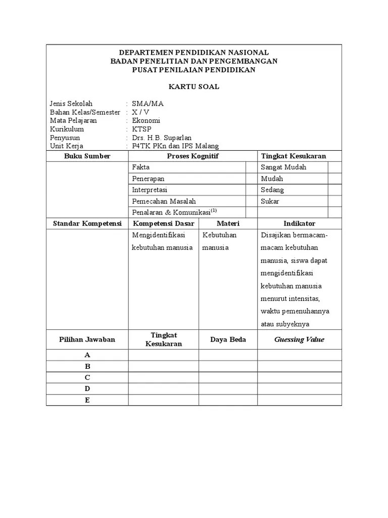 ∙ promo pengguna baru ∙ kurir instan ∙ bebas . Bank Soal Ekonomi Sma Kelas X Kurikulum 2013 Soal Kelasmu