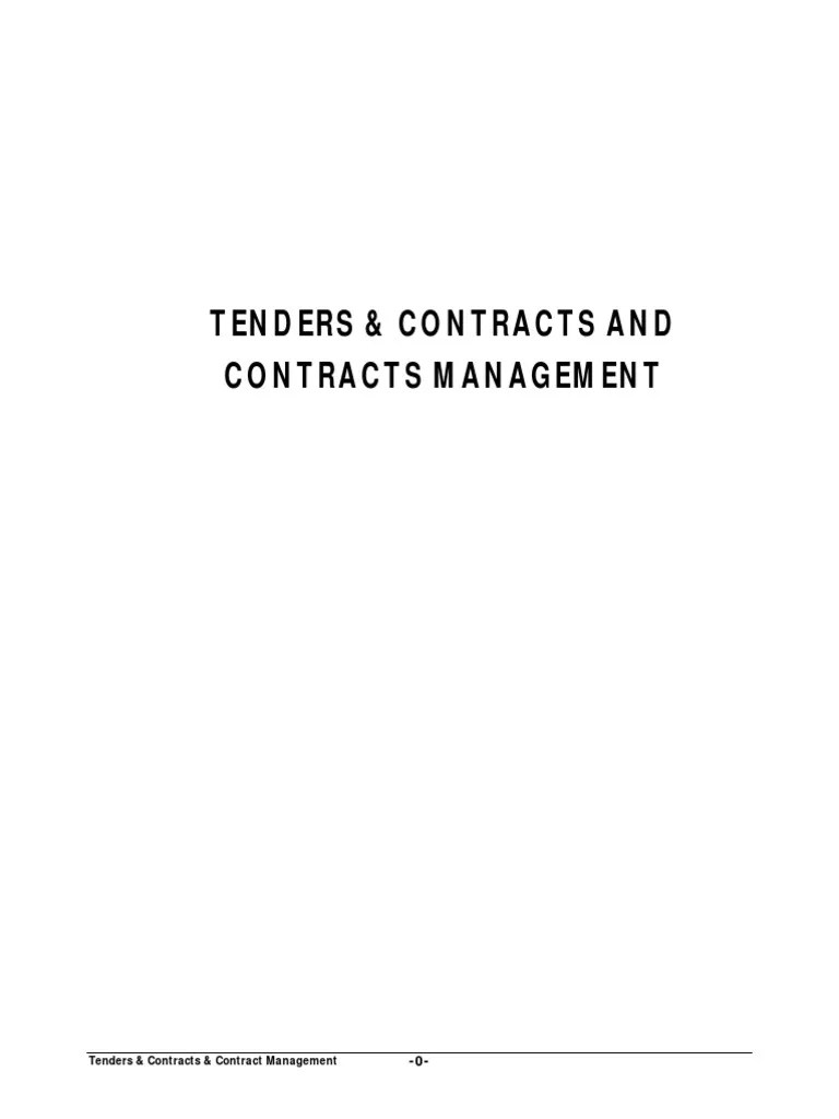 Contract Management Book | PDF | Specification (Technical Standard) | Surety Bond