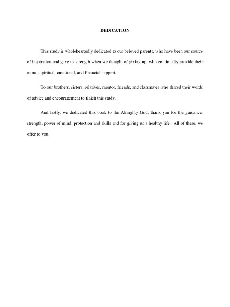 Dedication Examples For Research Paper Pdf 015 Example Of Dedication And Acknowledgement In Research Daging Sapi