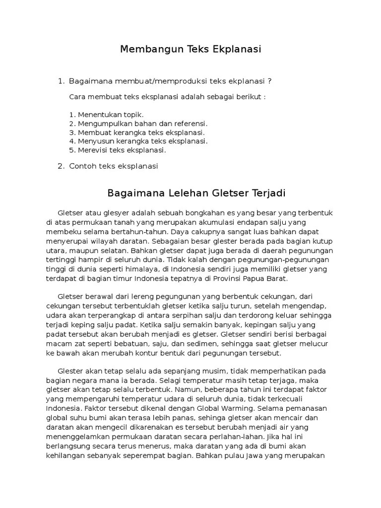 Membangun Teks Ekplanasi | PDF